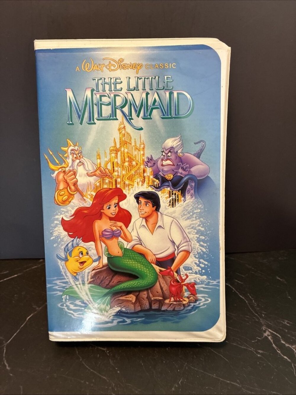 Disney Little Mermaid VHS Black Diamond Classics Clamshell Original Cover